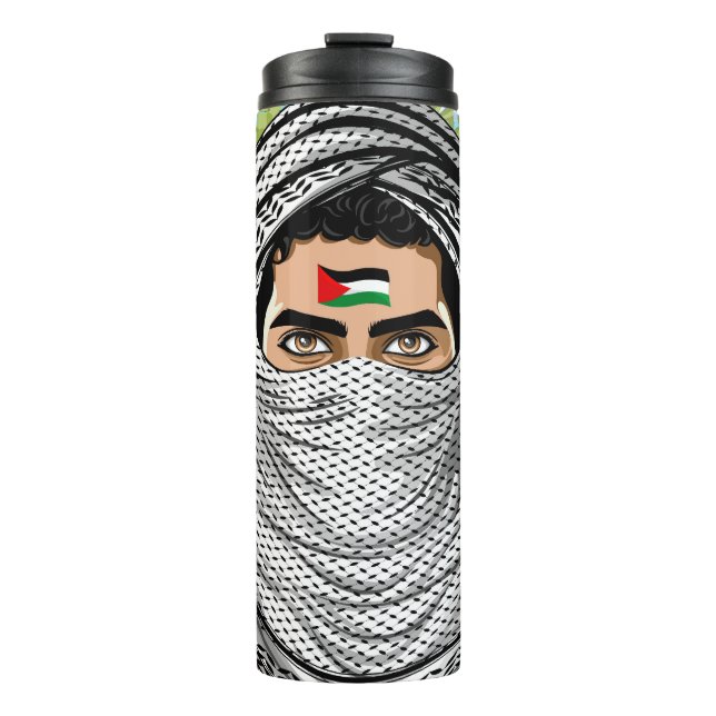 Bouteilles Isothermes Portrait de la Liberté palestinienne (Devant)