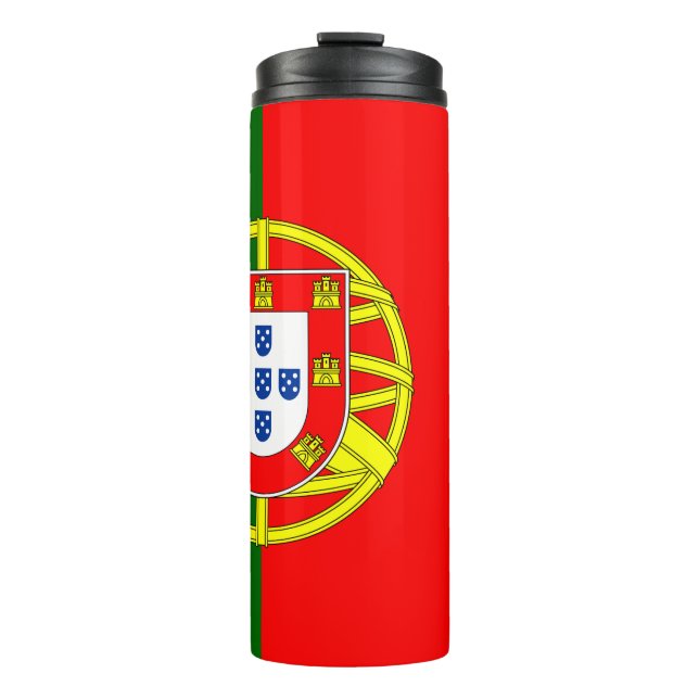 Bouteilles Isothermes Portugal Travel Mug, drapeau patriotique portugais (Devant)