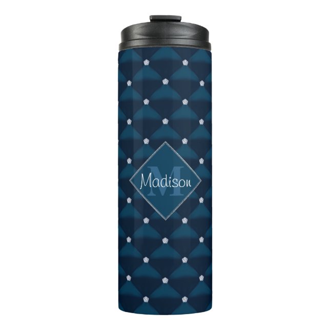 Bouteilles Isothermes Posh Quilly Navy & Bling (Devant)