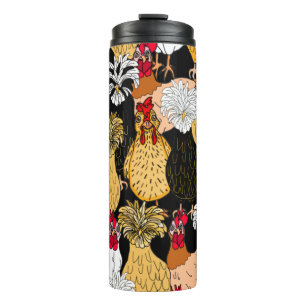Bouteilles Isothermes Poulets et poules polonaises mignons