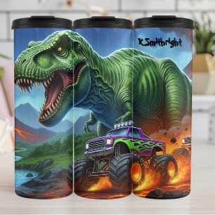 Bouteilles Isothermes Poursuite enflammée du camion monstre T-Rex