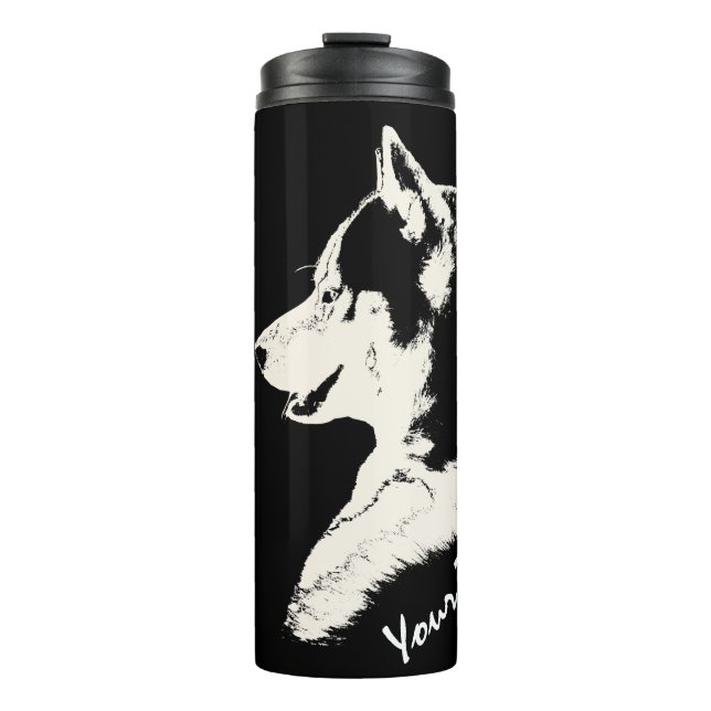 Bouteilles Isothermes Poussette Husky Tumbler Mug Personnalisé Poussée C (Devant)