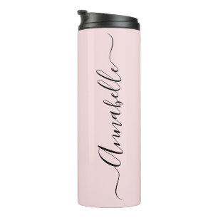 Bouteilles Isothermes Poussière de rose rougeâtre nom personnalisé