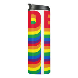 Bouteilles Isothermes Pride lgbt lgbtq queer gay couleurs arc-en-ciel mo