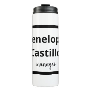 Bouteilles Isothermes Professionnel Moderne Simple Design Noir & Blanc
