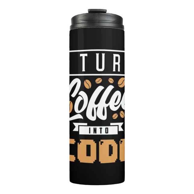 Bouteilles Isothermes Programmeur Transformez Le Café En Code (Devant)