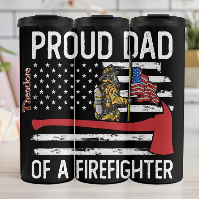 Bouteilles Isothermes Proud Firefighter Dad Design (Créateur téléchargé)