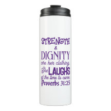 Proverbes 31:25 Travel Mug