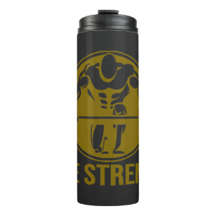 Bouteilles Isothermes Pure Strength Powerlifting Logo – Gold Edition Gym