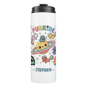 Bouteilles Isothermes Purride Space Cats - Kawaii Astronaut Cats