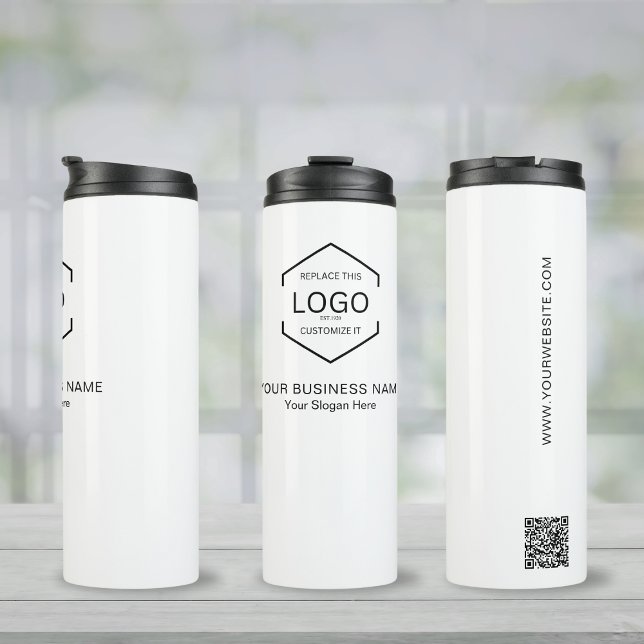 Bouteilles Isothermes QR Code Company Promotez votre logo ici (Créateur téléchargé)
