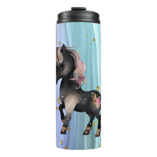 Bouteilles Isothermes Queue noire Unicorne violette rose