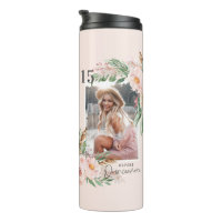 Quinceañera rose rose pâle poule photo florale ann