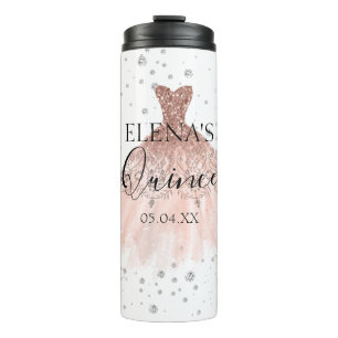 Bouteilles Isothermes Quinceañera Thermal Tumbler Favoriser Personnalisé