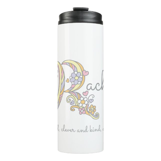 Bouteilles Isothermes Rachael name meaning decorative letter R (Devant)