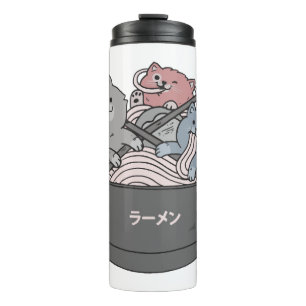 Bouteilles Isothermes Ramen de chat mignon