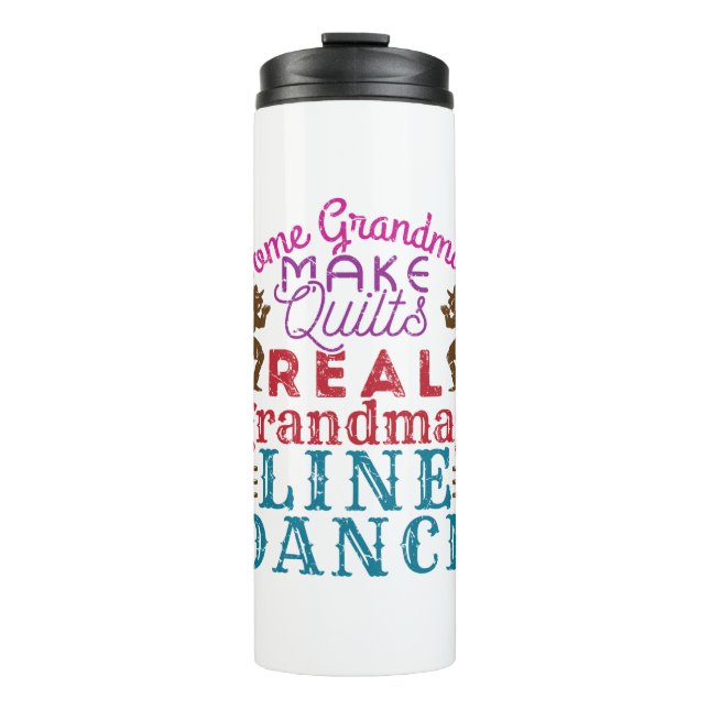 Bouteilles Isothermes Real Grandmas Line Dance Mignonne Line Danser (Devant)