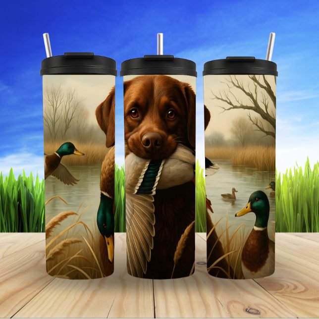 Bouteilles Isothermes Récupération de canard fière de Retriever (Créateur téléchargé)