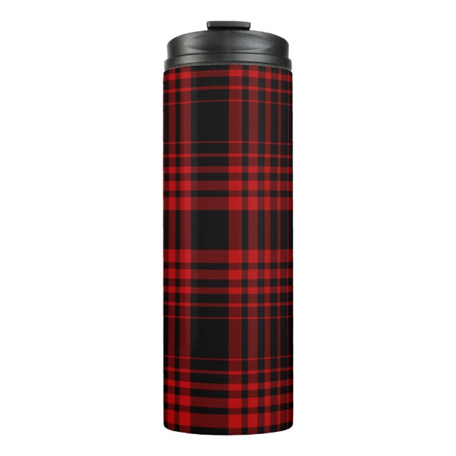 Bouteilles Isothermes Red and black tartan plaid Scottish seamless patte (Devant)