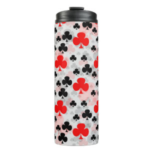Bouteilles Isothermes Red Black Clover Club Design Motif Abstrait