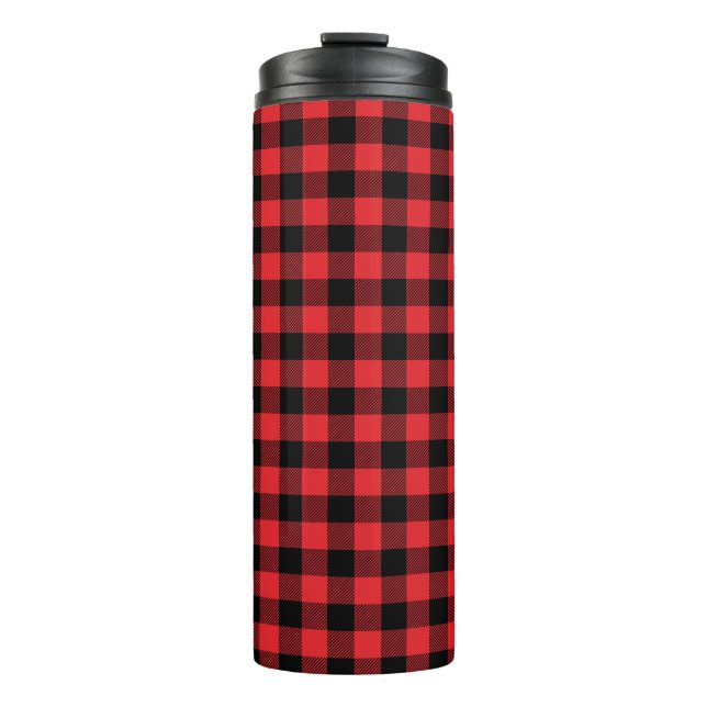 Bouteilles Isothermes Red Flannel Buffalo Check Motif (Devant)