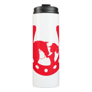 Bouteilles Isothermes Red Horseshoe Girl and Horse