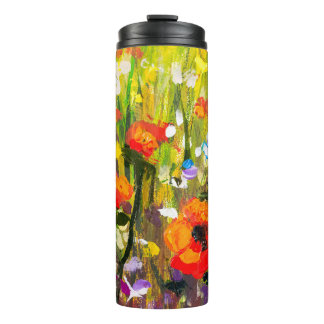 Bouteilles Isothermes Red Poppies Champ peinture Abstraite