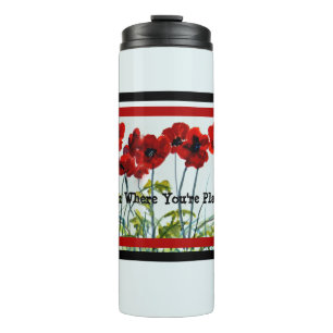 Bouteilles Isothermes Red Poppy Line Dancers Art Thermal Tumbler