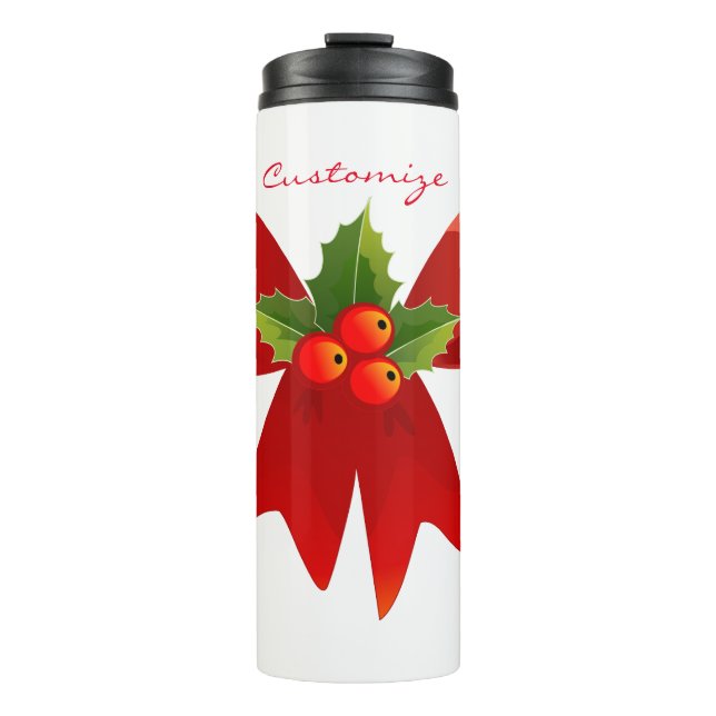 Bouteilles Isothermes Red Ribbon Holly Thunder_Cove (Devant)
