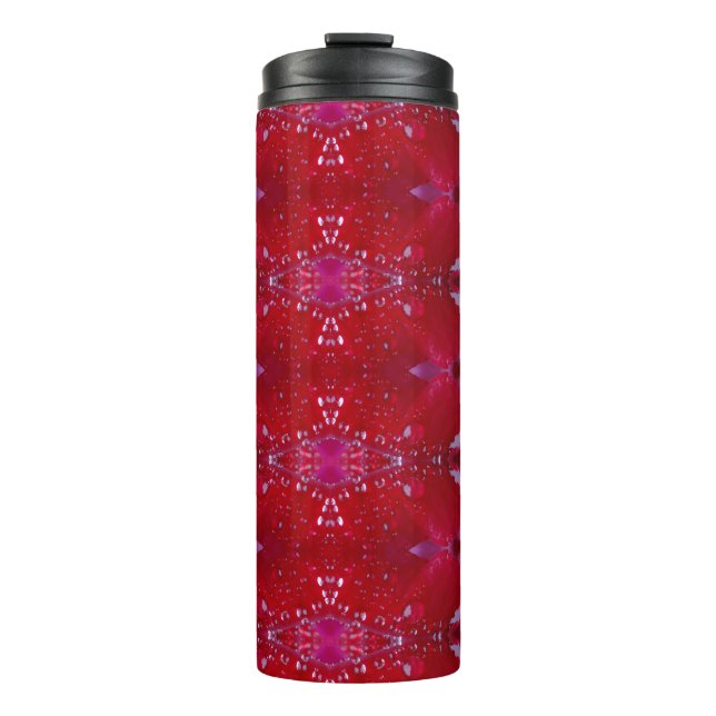 Bouteilles Isothermes Red Snapdragon Ikat (Devant)