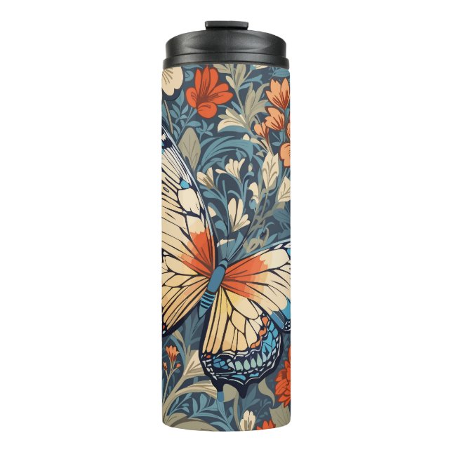 Bouteilles Isothermes Regal Butterfly Amidst William Morris Floral (Devant)