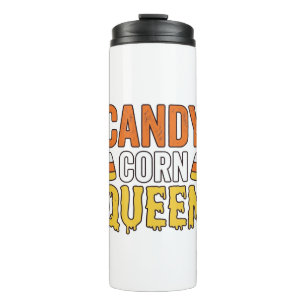 Bouteilles Isothermes Reine de Candy Corn Design de T-Shirt Halloween Vi