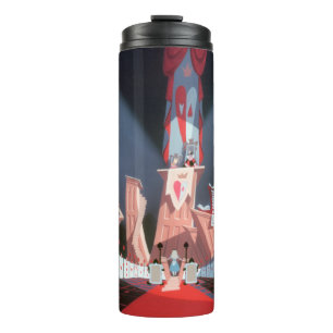 Bouteilles Isothermes Reine des Coeurs Alice devant sa cour