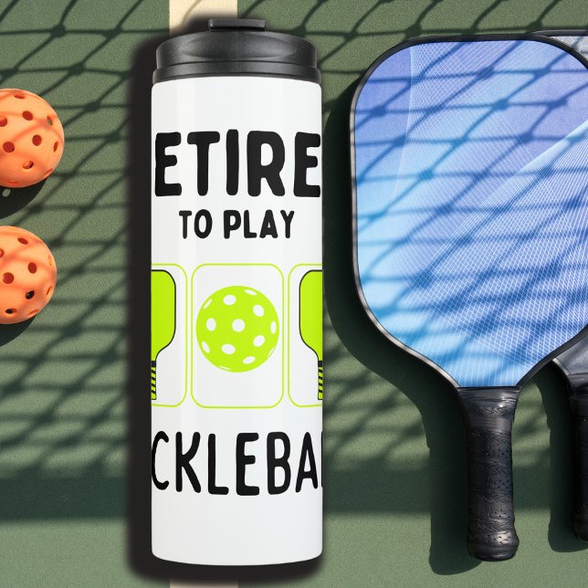 Bouteilles Isothermes Retraité pour jouer Pickleball Paddles et Ball (Créateur téléchargé)