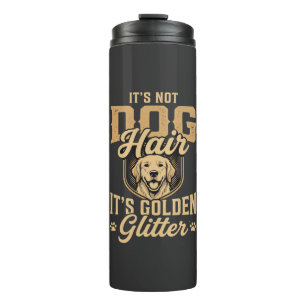 Bouteilles Isothermes Retriever doré drôle cheveux paillettes