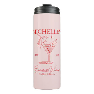 Bouteilles Isothermes Retro Cocktail Bachelorette Party