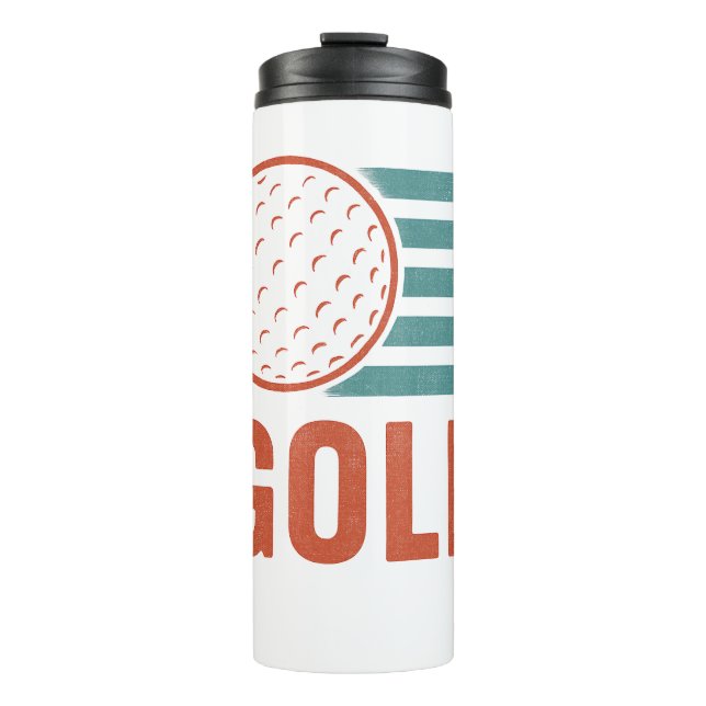 Bouteilles Isothermes Retro Grunge Golf (Devant)