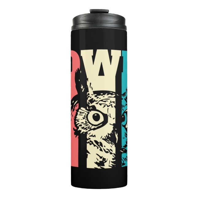 Bouteilles Isothermes Retro Owl (Devant)