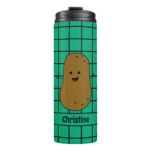 Bouteilles Isothermes Rétro, pomme de terre marron, personnalisable sarc