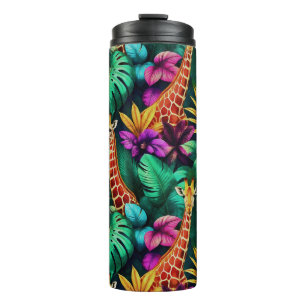 Bouteilles Isothermes Rêves de girafe de jungle motif de surface transpa