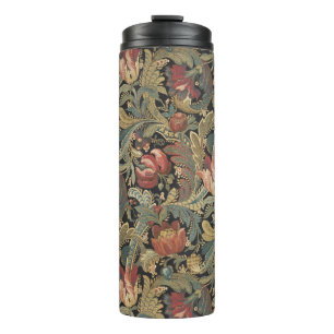Bouteilles Isothermes Riche brocart de tapisserie florale antique victor
