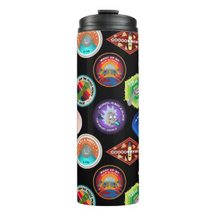 Bouteilles Isothermes RICK ET MORTY™  Motif des patchs spatiaux
