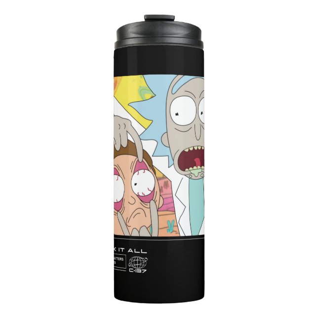 Bouteilles Isothermes Rick Ouverture des yeux de Morty Citation graphiqu (Devant)