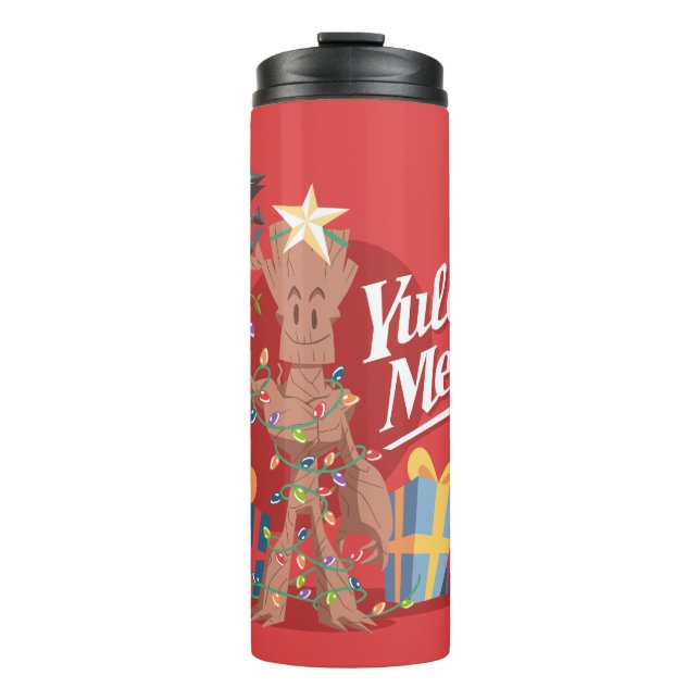 Bouteilles Isothermes Rocket & Groot "Yule Be Merry" (Devant)