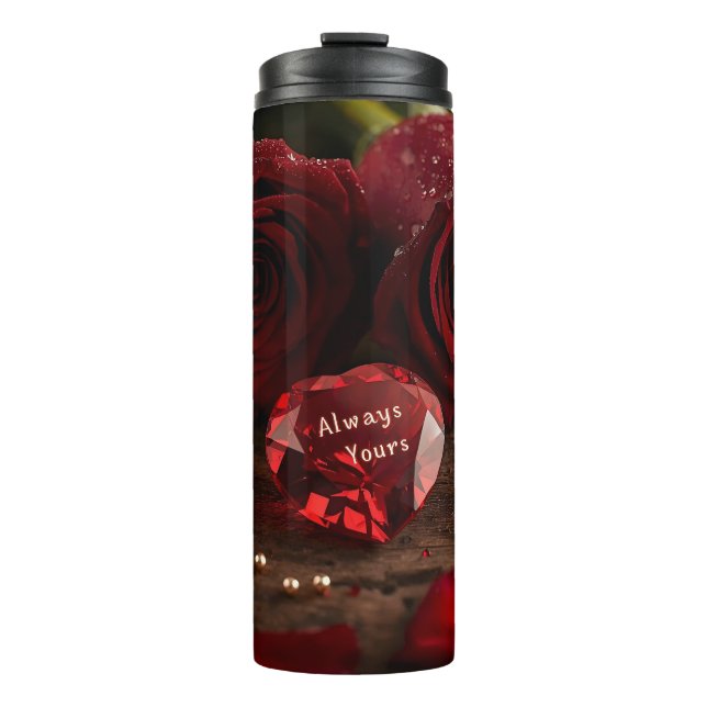 Bouteilles Isothermes Romantic Red Rose Valentine Insulated Travel Water (Devant)
