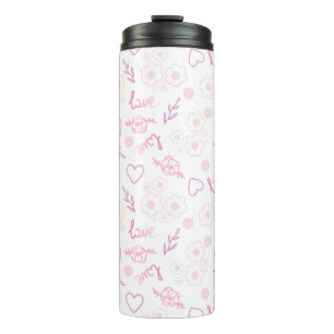 Bouteilles Isothermes Romantique Floral Love Motif