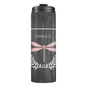 Bouteilles Isothermes Rose Dragonfly Russe Personnalisé Thermal Tumbler