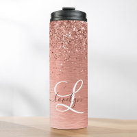 Rose Gold brossé Parties scintillant métallique No