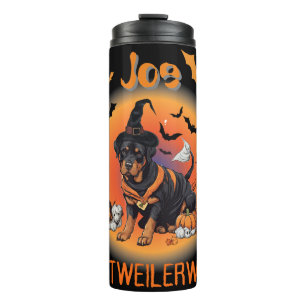 Bouteilles Isothermes Rottweilerween personnalisé Tumbler thermique