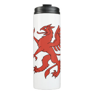 Bouteilles Isothermes Rouge animal Créature Dragon Wings Langue de la la